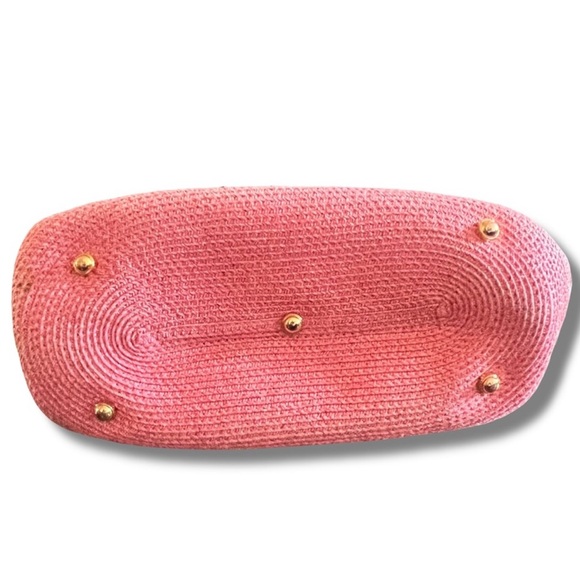 Like New Pink and Brown Squishee shoulder bag by Eric Javits, Small to Medium - Picture 9 of 9